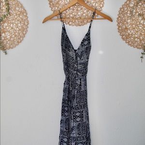 One Clothing Geometric Wrap Dress